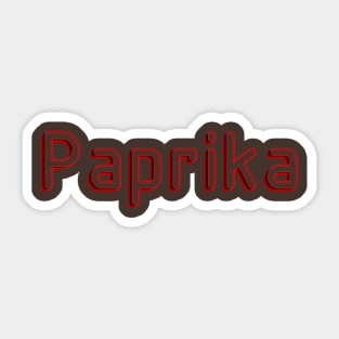 the Paprika Sticker